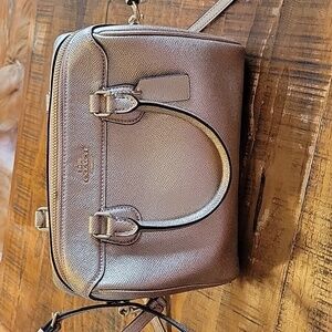 Coach mini Bennet Bag metallic
